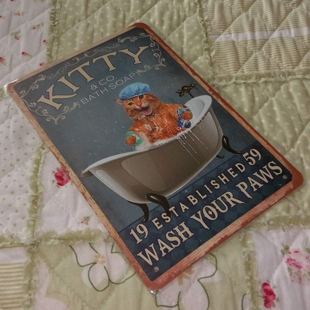 Cat Bath Sign - Picture 2 of 2